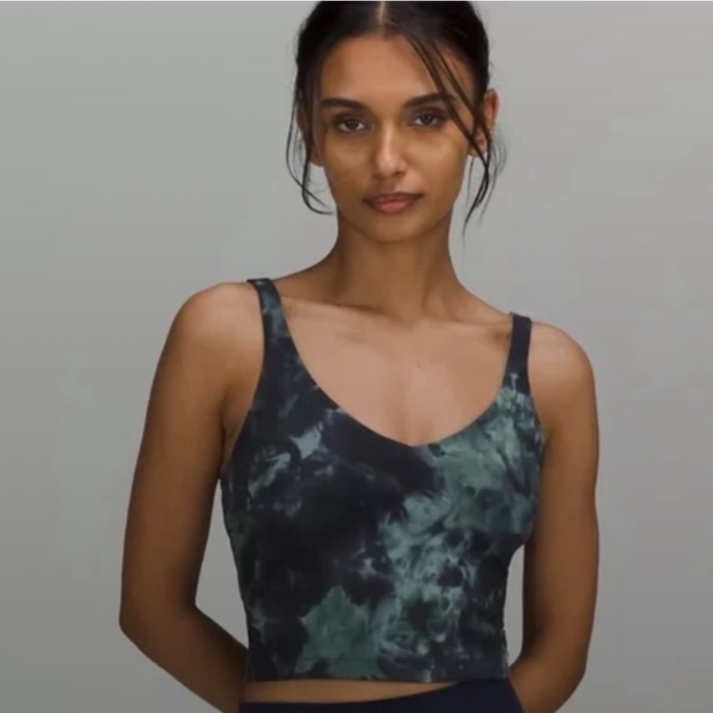 Lululemon align cropped tank tie dye sz 12